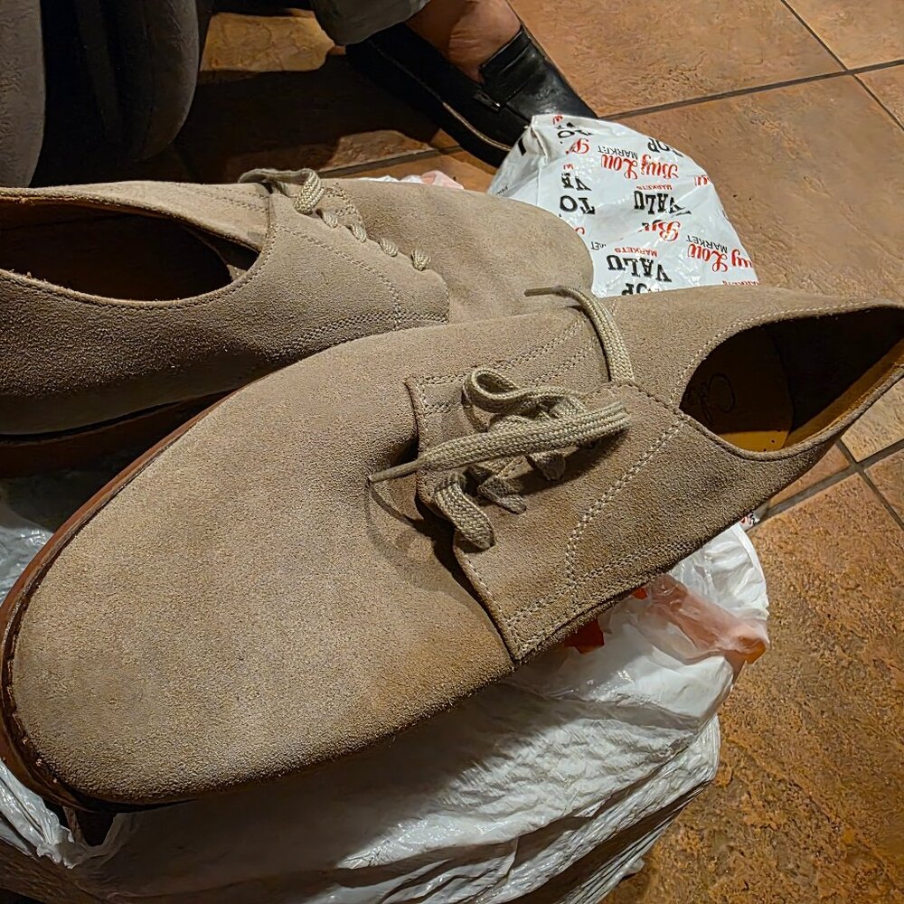 Cole Haan Brown Suede Lace Up Shoes Men Size 13